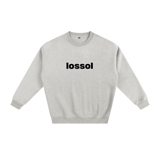 FOUNDATION1 LOSSOL CREW GREY - Fleeced Sweatshirt