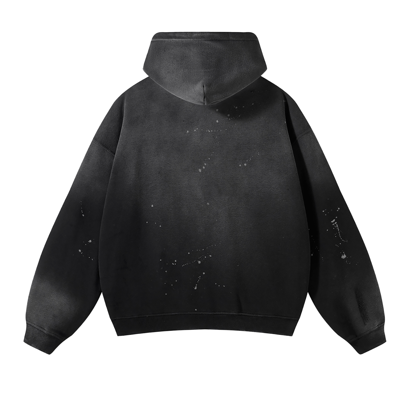 THUG LIFE -Vintage Washed Frayed Fleece Hoodie