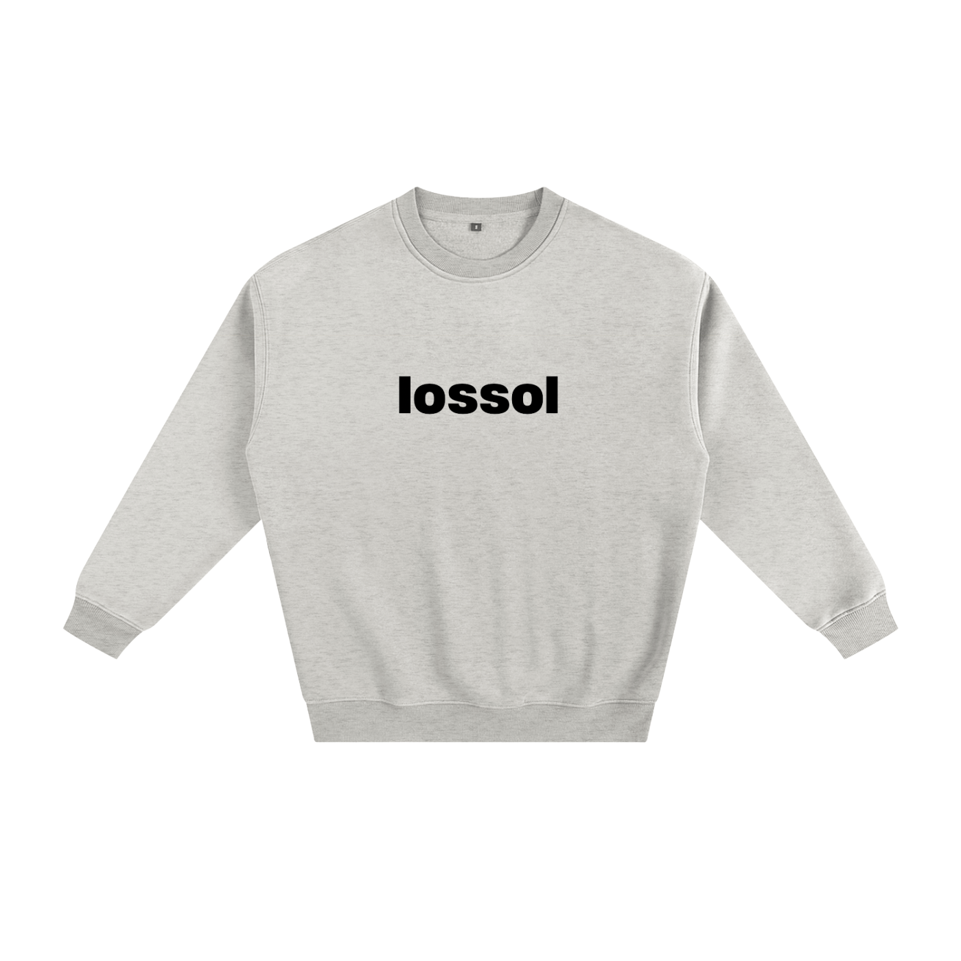 FOUNDATION1 LOSSOL CREW GREY - Fleeced Sweatshirt