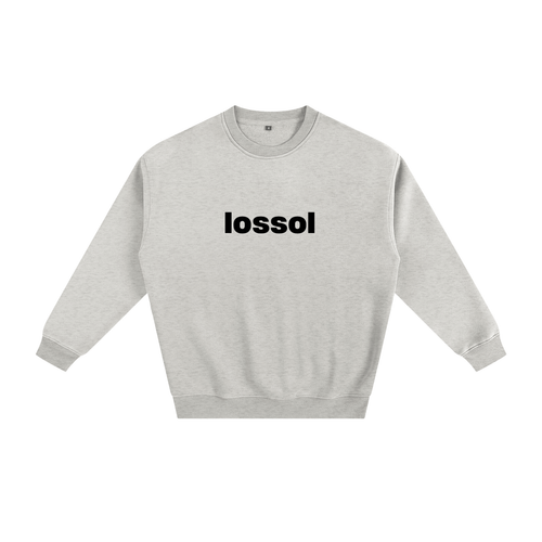 FOUNDATION1 LOSSOL CREW GREY - Fleeced Sweatshirt