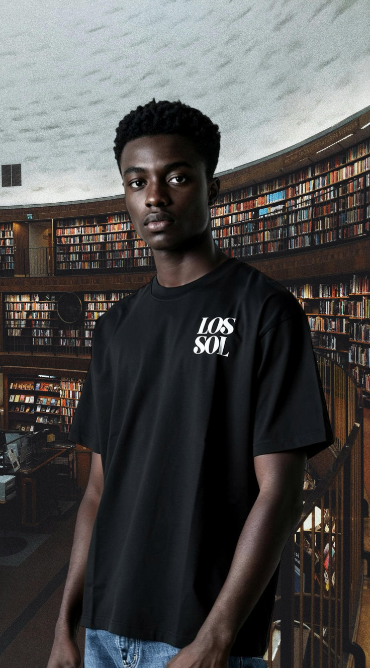 FOUNDATION 1 LOSSOL BLACK - Oversized T-shirt